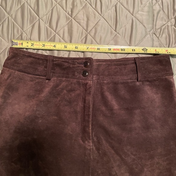 Ann Taylor suede leather mini skirt vintage - Picture 9 of 14